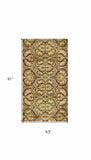 5' X 8' Multicoloured Floral Area Rug - Homeroots