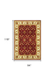 8' X 10' Multicoloured Floral Area Rug - Homeroots