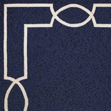 5' X 7' Blue and Ivory Handmade Indoor Outdoor Area Rug - Homeroots - Flyclothing LLC