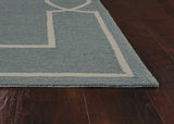 3' X 5' Gray and Ivory Handmade Indoor Outdoor Area Rug - Homeroots - Flyclothing LLC