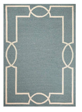 7' X 10' Gray and Ivory Round Handmade Indoor Outdoor Area Rug - Homeroots - Flyclothing LLC