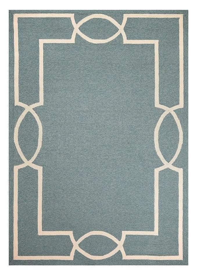 7' X 10' Gray and Ivory Round Handmade Indoor Outdoor Area Rug - Homeroots - Flyclothing LLC