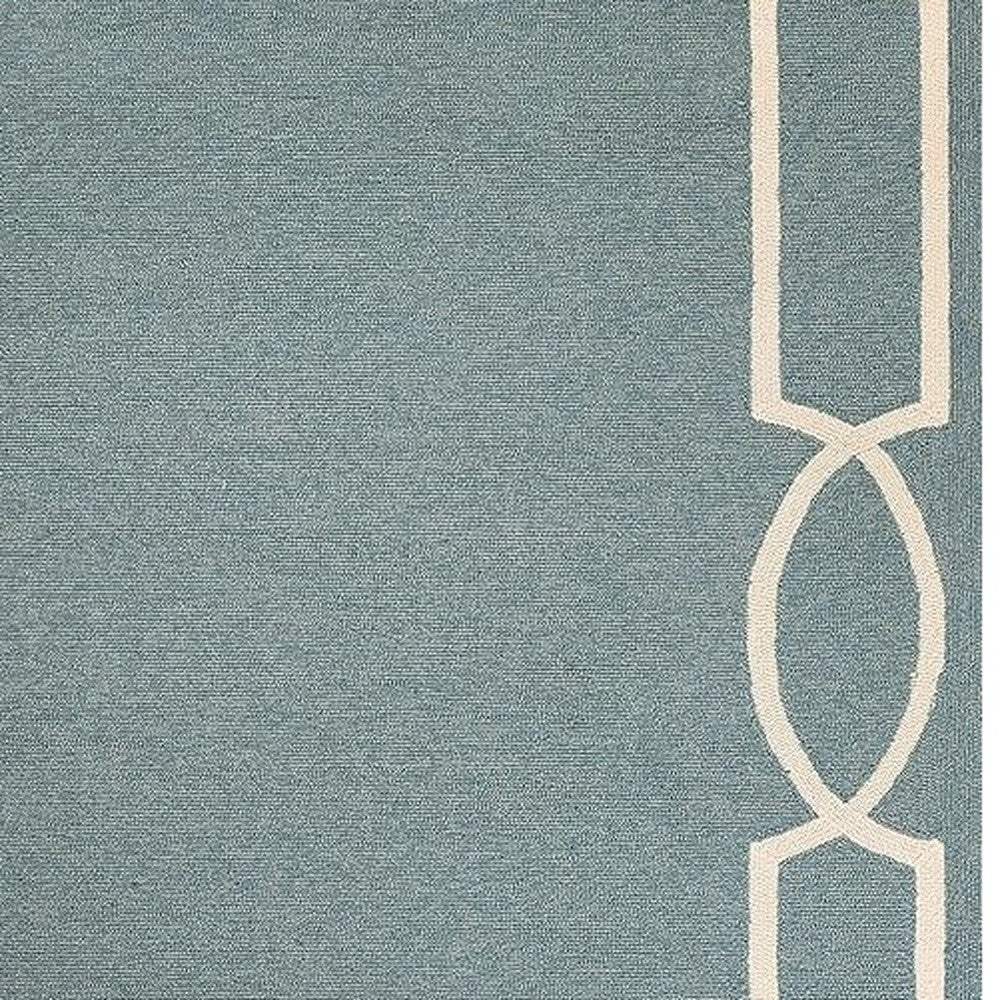 7' X 10' Gray and Ivory Round Handmade Indoor Outdoor Area Rug - Homeroots - Flyclothing LLC