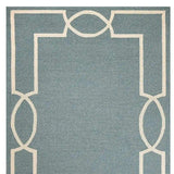 7' X 10' Gray and Ivory Round Handmade Indoor Outdoor Area Rug - Homeroots - Flyclothing LLC