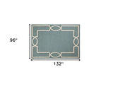 8' X 11' Gray and Ivory Handmade Indoor Outdoor Area Rug - Homeroots - Flyclothing LLC