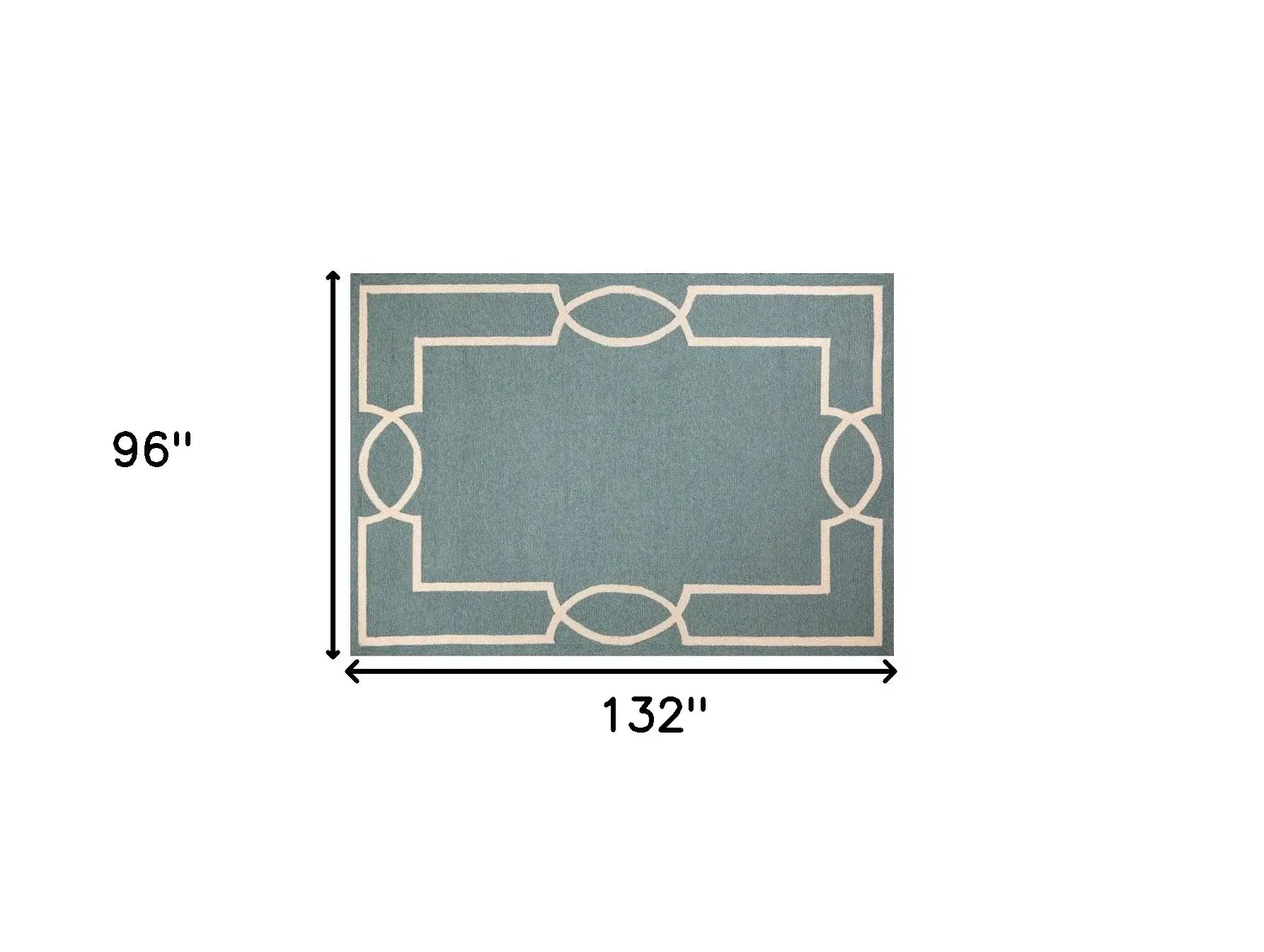 8' X 11' Gray and Ivory Handmade Indoor Outdoor Area Rug - Homeroots - Flyclothing LLC
