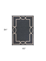 5' X 7' Gray Handmade Indoor Outdoor Area Rug - Homeroots - Flyclothing LLC