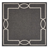 7' X 10' Black and White Hand Hooked Area Rug - Homeroots - Flyclothing LLC