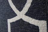 8' X 11' Black and White Hand Hooked Area Rug - Homeroots - Flyclothing LLC