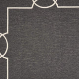 8' X 11' Black and White Hand Hooked Area Rug - Homeroots - Flyclothing LLC
