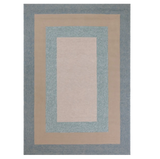 8' X 11' Blue and Beige Handmade Indoor Outdoor Area Rug - Homeroots - Flyclothing LLC