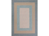 8' X 11' Blue and Beige Handmade Indoor Outdoor Area Rug - Homeroots - Flyclothing LLC