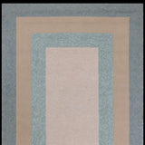 8' X 11' Blue and Beige Handmade Indoor Outdoor Area Rug - Homeroots - Flyclothing LLC