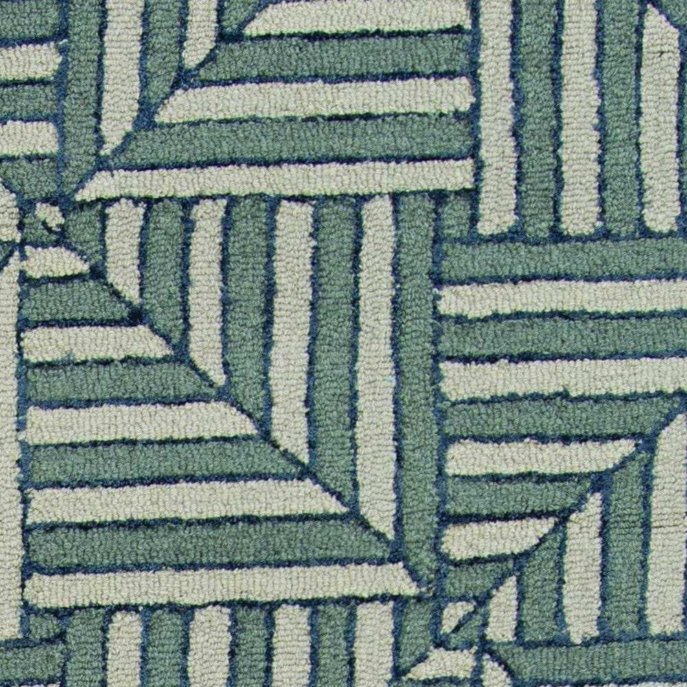 8' X 8' Charcoal Wool Handmade Runner Rug - Homeroots - Flyclothing LLC