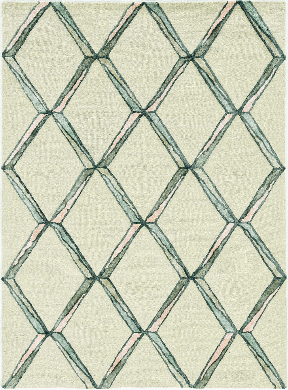 8' Cream Wool Handmade Runner Rug - Homeroots
