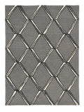 8' X 10' Gray Wool Geometric Hand Tufted Area Rug - Homeroots