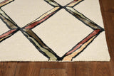 115' Beige Rust and Gold Wool Geometric Hand Tufted Area Rug - Homeroots - Flyclothing LLC