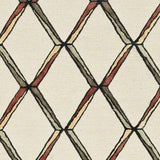 115' Beige Rust and Gold Wool Geometric Hand Tufted Area Rug - Homeroots