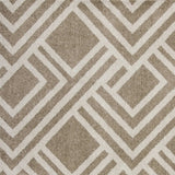 8' X 11' Beige Geometric Indoor Outdoor Area Rug - Homeroots - Flyclothing LLC