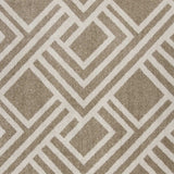 8' X 11' Beige Geometric Indoor Outdoor Area Rug - Homeroots