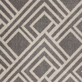 3' X 5' Gray Striped Indoor Outdoor Area Rug - Homeroots