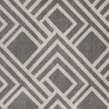 5' X 8' Gray Geometric Indoor Outdoor Area Rug - Homeroots