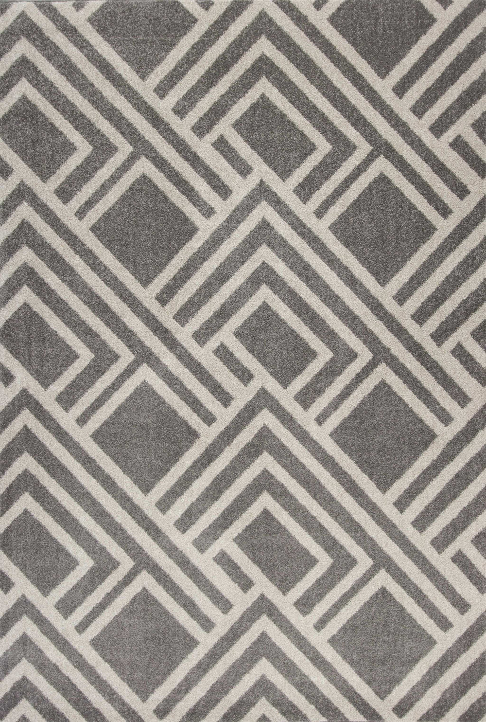 7' X 10' Gray Geometric Indoor Outdoor Area Rug - Homeroots - Flyclothing LLC