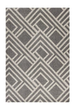 7' X 10' Gray Geometric Indoor Outdoor Area Rug - Homeroots