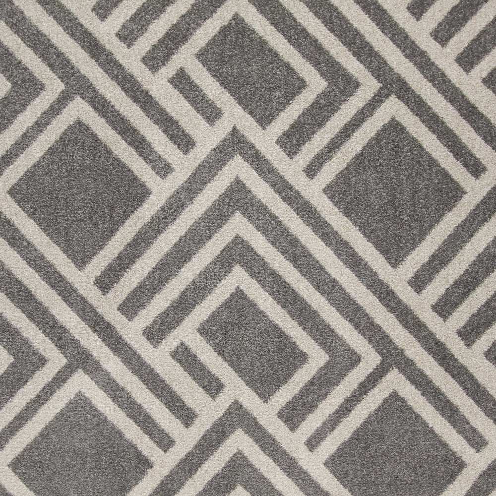 7' X 10' Gray Geometric Indoor Outdoor Area Rug - Homeroots - Flyclothing LLC