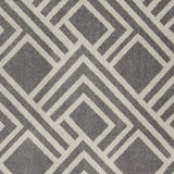 7' X 10' Gray Geometric Indoor Outdoor Area Rug - Homeroots