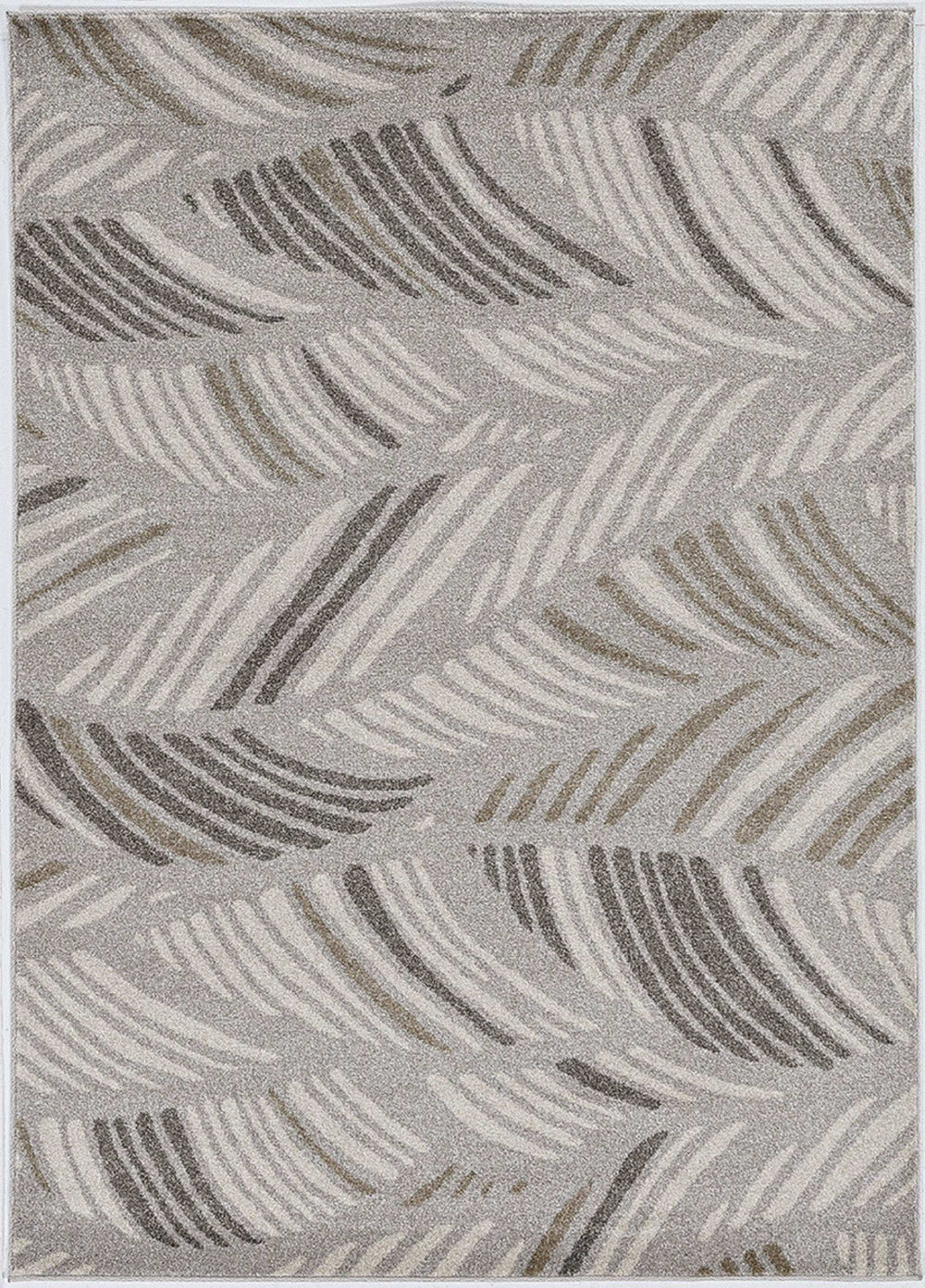 2' X 3' Gray Botanical Leaves Area Rug - Homeroots - Flyclothing LLC