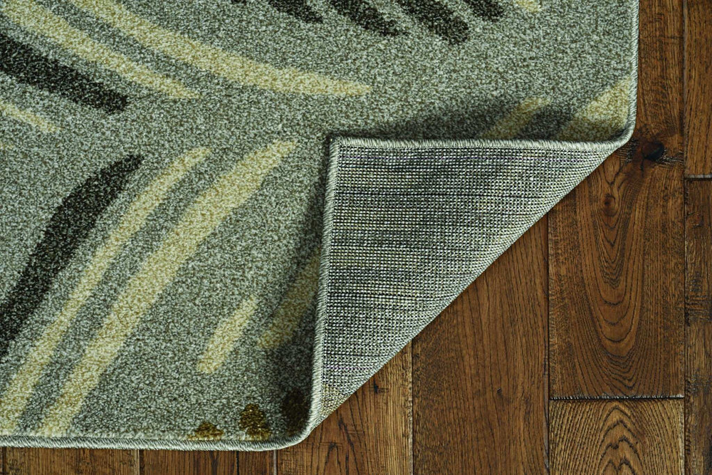 3' X 5' Gray Tropical Botanical Area Rug - Homeroots - Flyclothing LLC