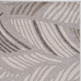 3' X 5' Gray Tropical Botanical Area Rug - Homeroots - Flyclothing LLC