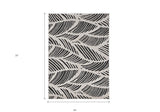 3' X 5' Black and White Floral Indoor Outdoor Area Rug - Homeroots