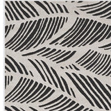 3' X 5' Black and White Floral Indoor Outdoor Area Rug - Homeroots