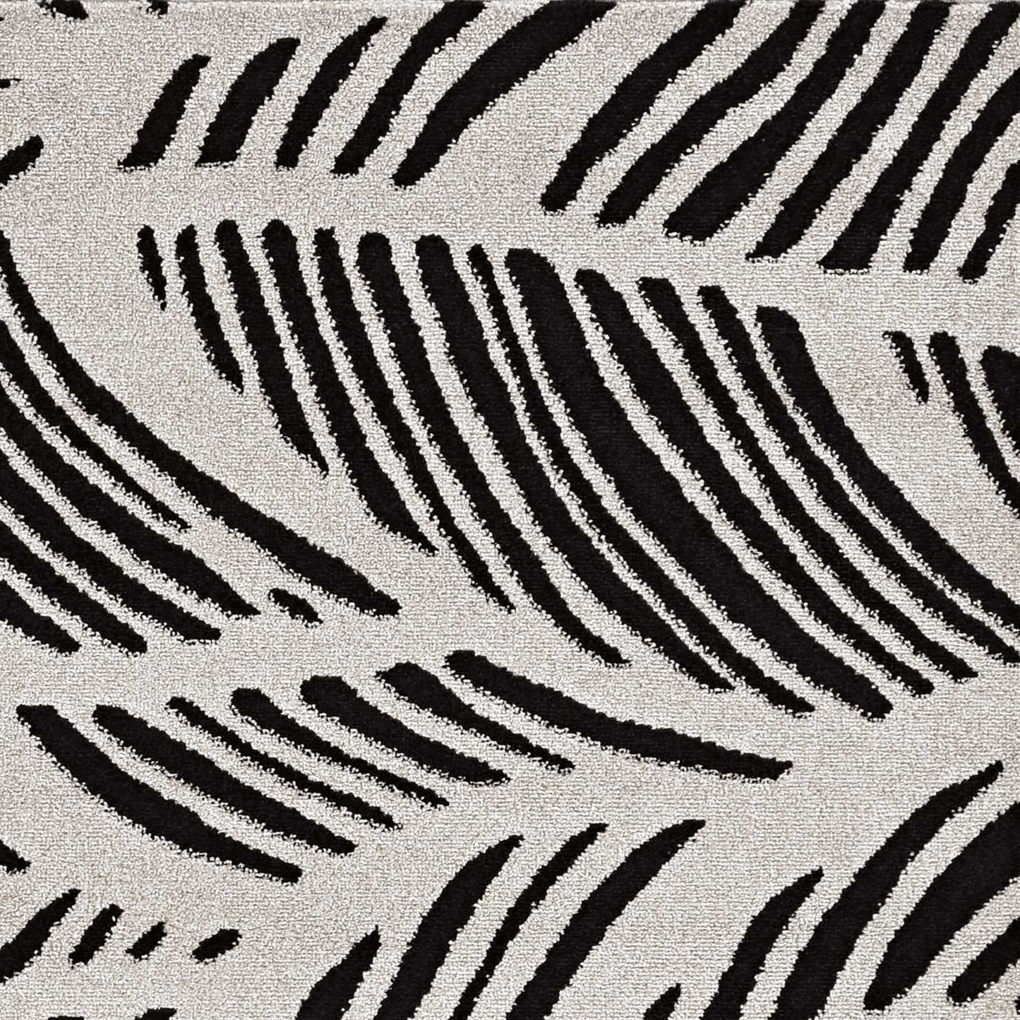 7' X 10' Black and White Abstract Indoor Outdoor Area Rug - Homeroots - Flyclothing LLC
