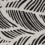 7' X 10' Black and White Abstract Indoor Outdoor Area Rug - Homeroots