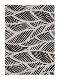 7' X 10' Black and White Abstract Indoor Outdoor Area Rug - Homeroots