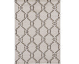2' X 3' Sand Wavy Line Pattern Accent Rug - Homeroots - Flyclothing LLC