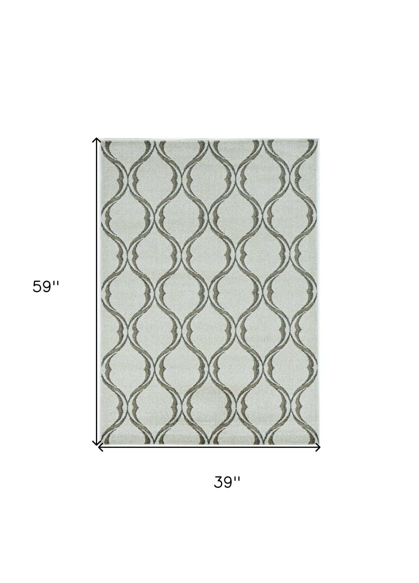 3' X 5' Sand Polypropylene Rug - Homeroots - Flyclothing LLC