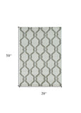 3' X 5' Sand Polypropylene Rug - Homeroots
