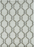 5' X 8' Sand Wavy Lines Area Rug - Homeroots