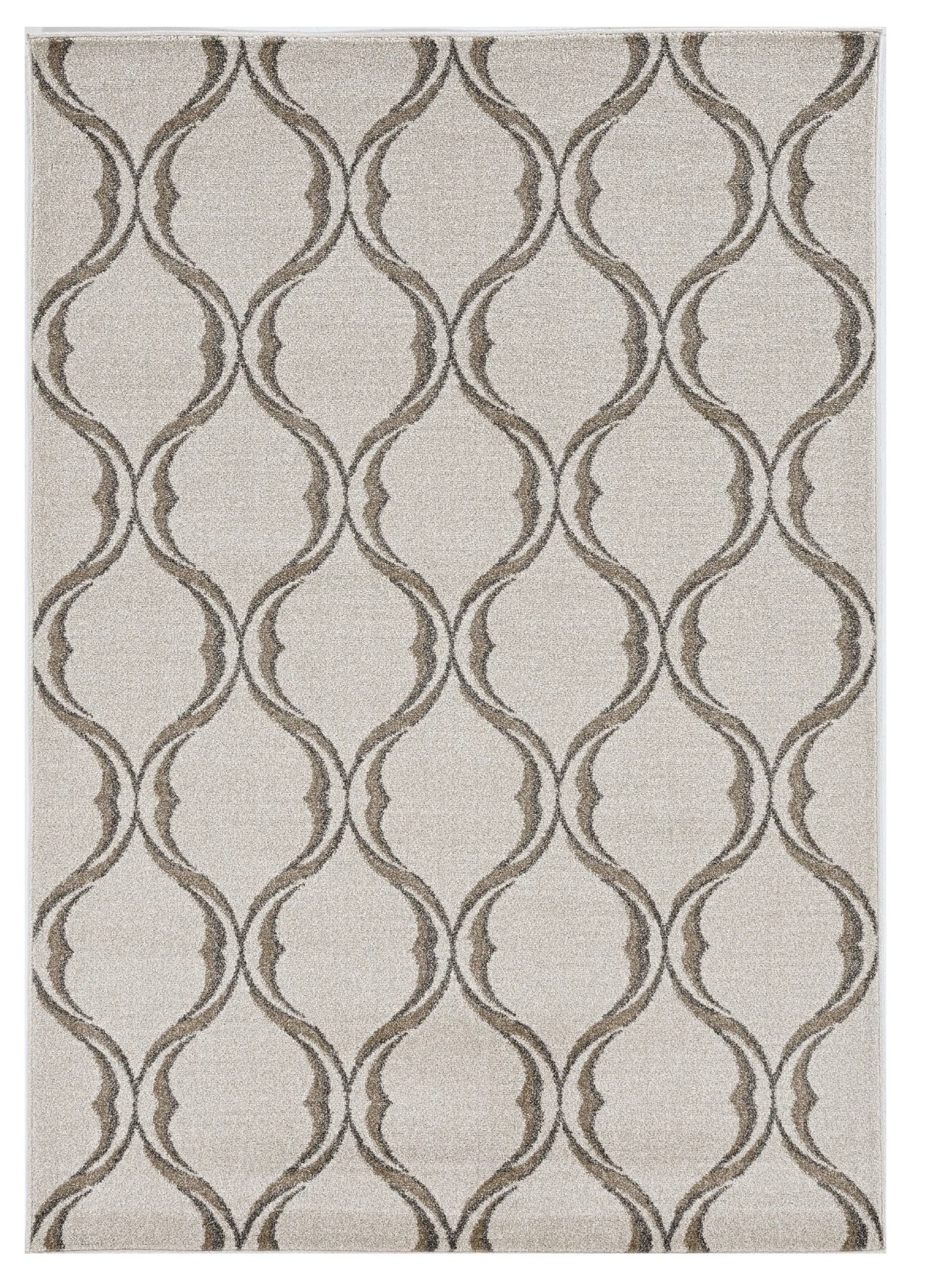 7' X 10' Ivory Moroccan Indoor Outdoor Area Rug - Homeroots - Flyclothing LLC