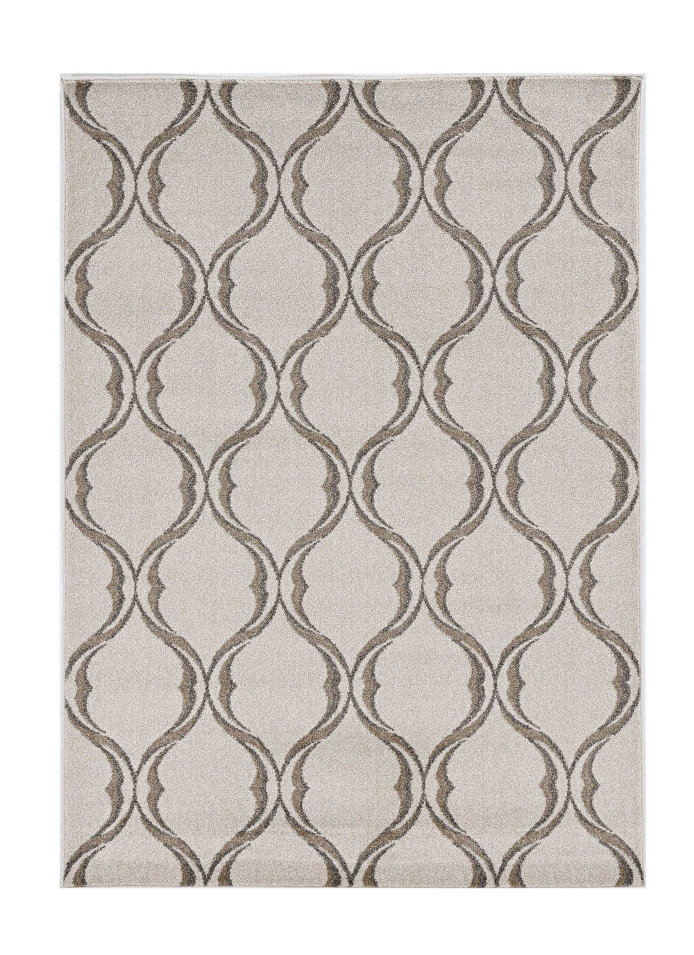8' X 11' Ivory Moroccan Indoor Outdoor Area Rug - Homeroots - Flyclothing LLC