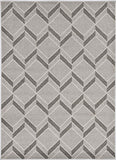 2' X 4' Green and Ivory Geometric Indoor Outdoor Area Rug - Homeroots