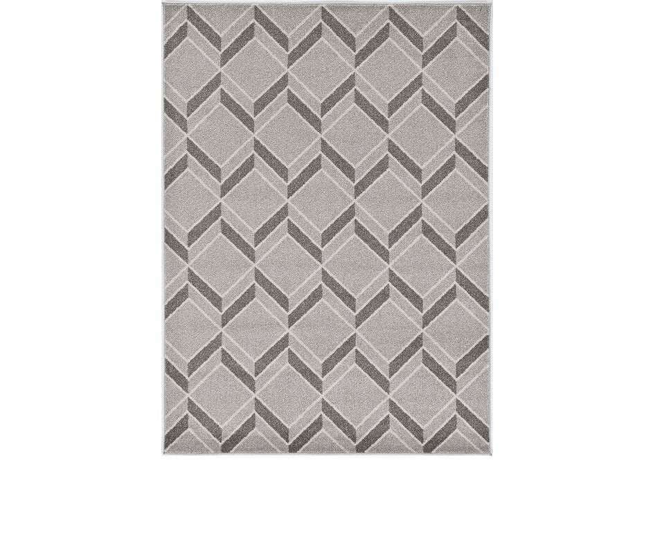 2' X 4' Green and Ivory Geometric Indoor Outdoor Area Rug - Homeroots - Flyclothing LLC