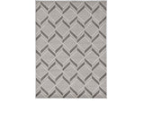 2' X 4' Green and Ivory Geometric Indoor Outdoor Area Rug - Homeroots