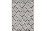 3' X 5' Gray Geometric Indoor Outdoor Area Rug - Homeroots