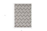 3' X 5' Gray Geometric Indoor Outdoor Area Rug - Homeroots