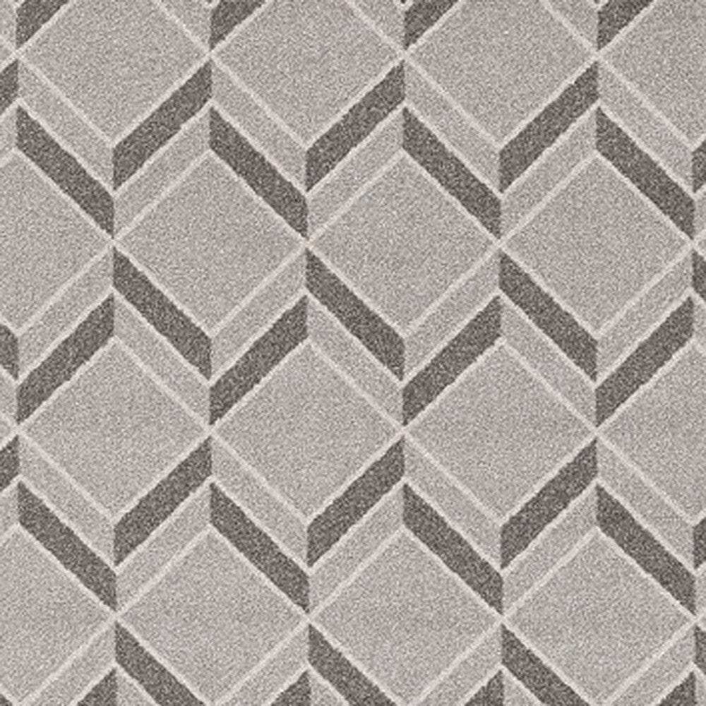 3' X 5' Gray Geometric Indoor Outdoor Area Rug - Homeroots - Flyclothing LLC